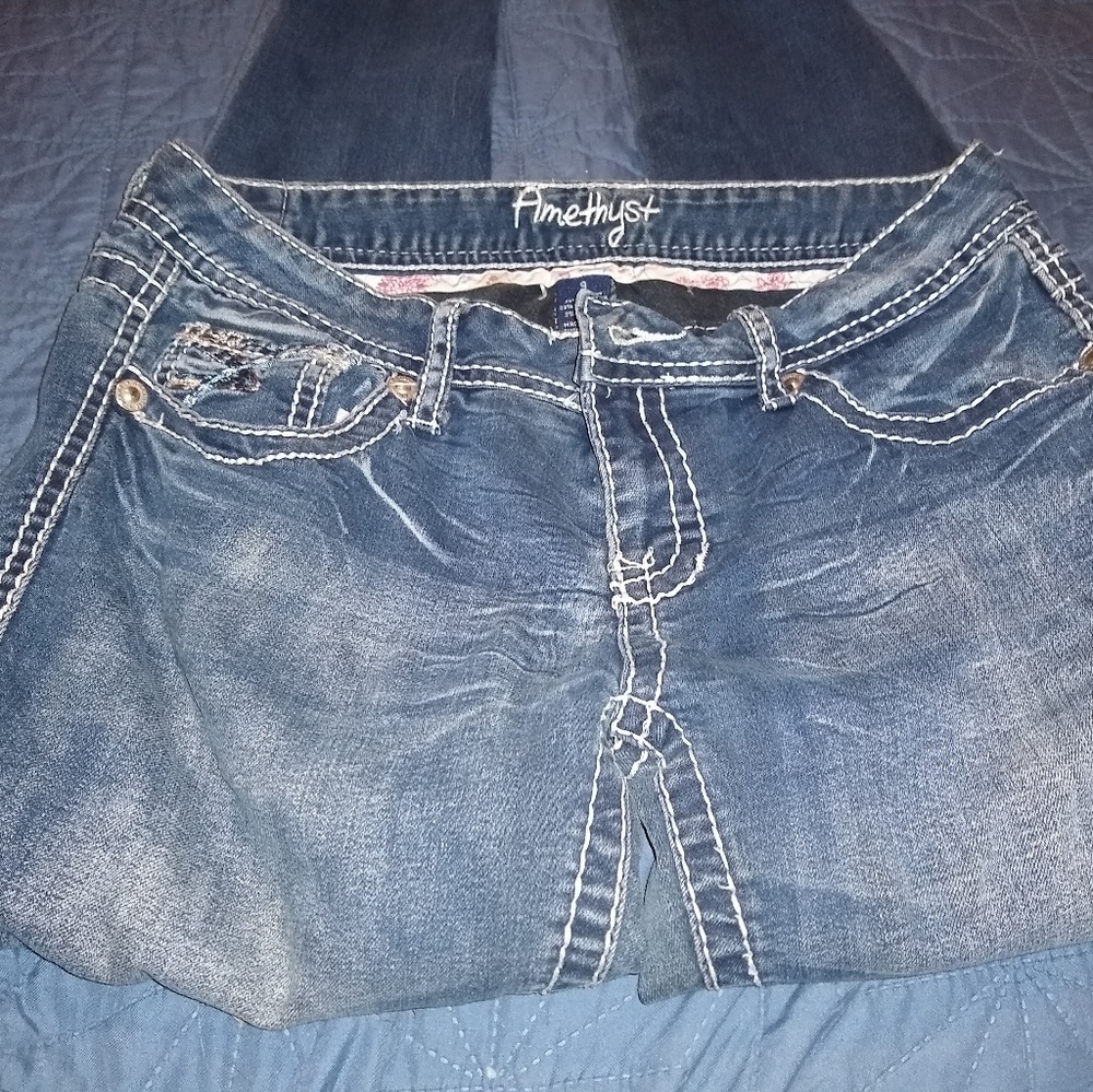 Amethyst blue jeans